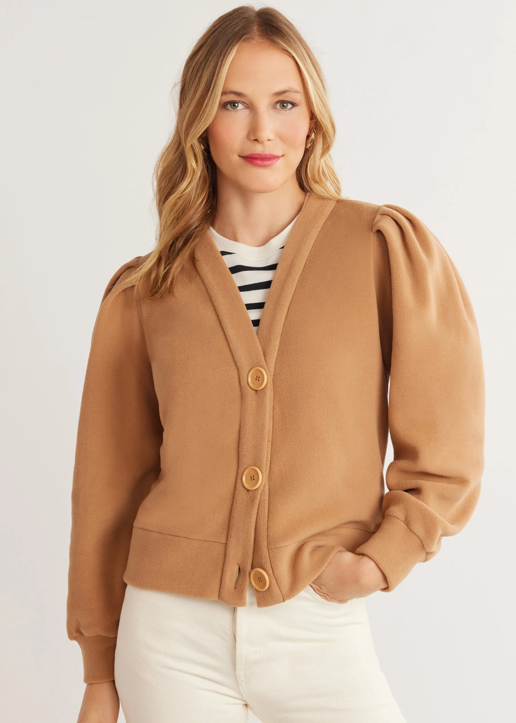 Kelly Puff Sleeve Cardigan-Dudley Stephens Outlet