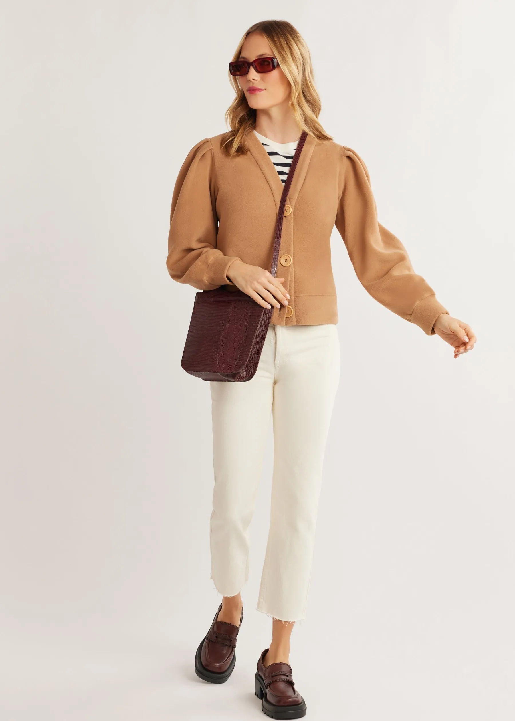 Kelly Puff Sleeve Cardigan-Dudley Stephens Outlet
