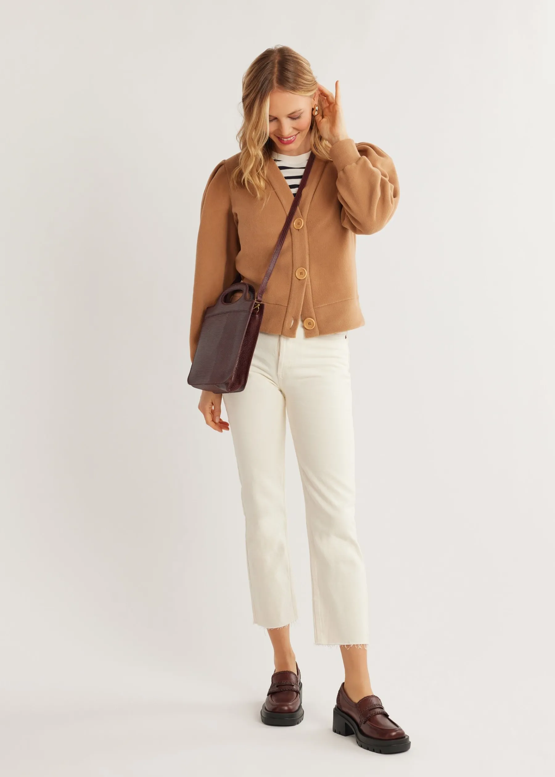 Kelly Puff Sleeve Cardigan-Dudley Stephens Outlet