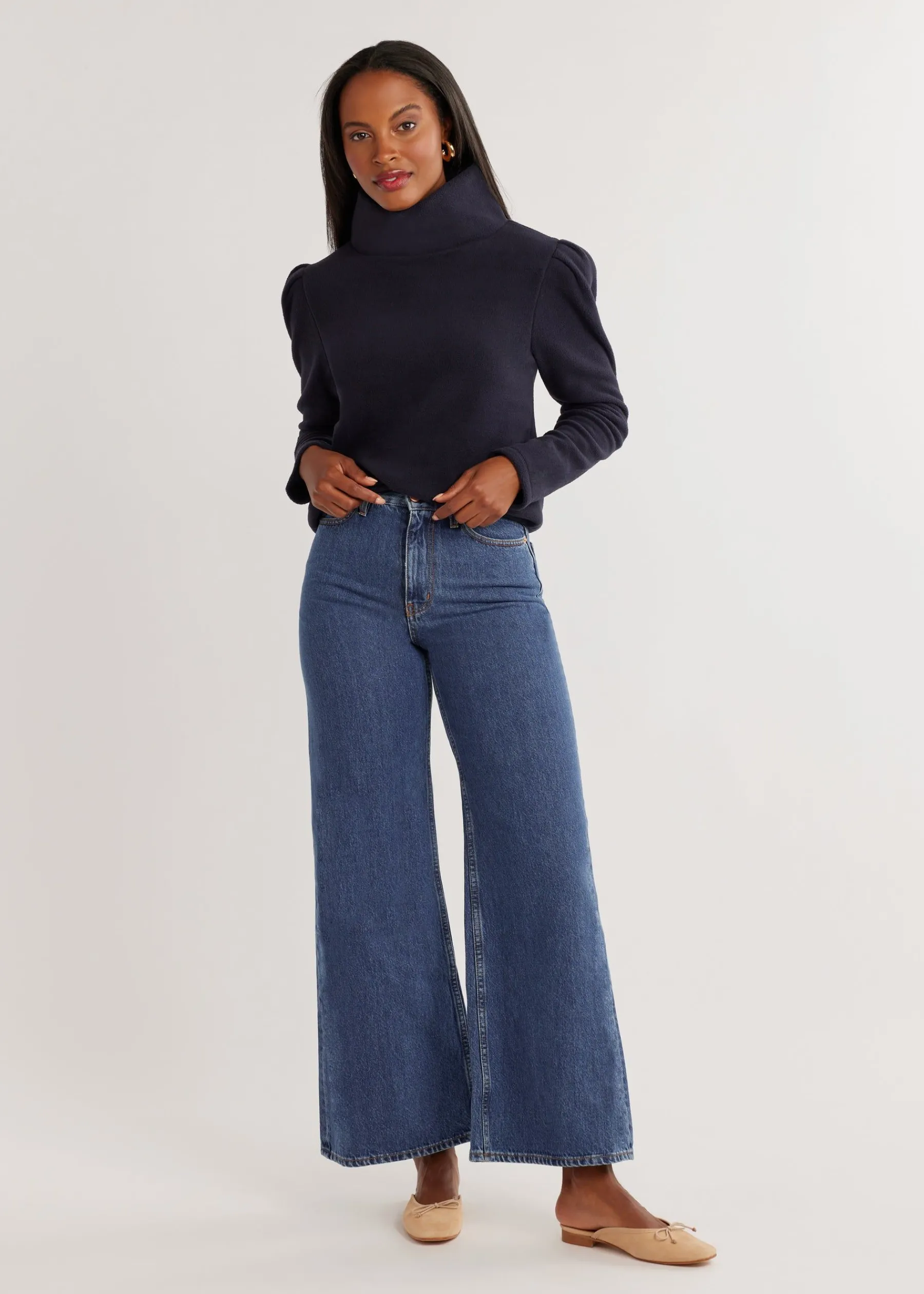 Palmer Puff Sleeve Turtleneck-Dudley Stephens New