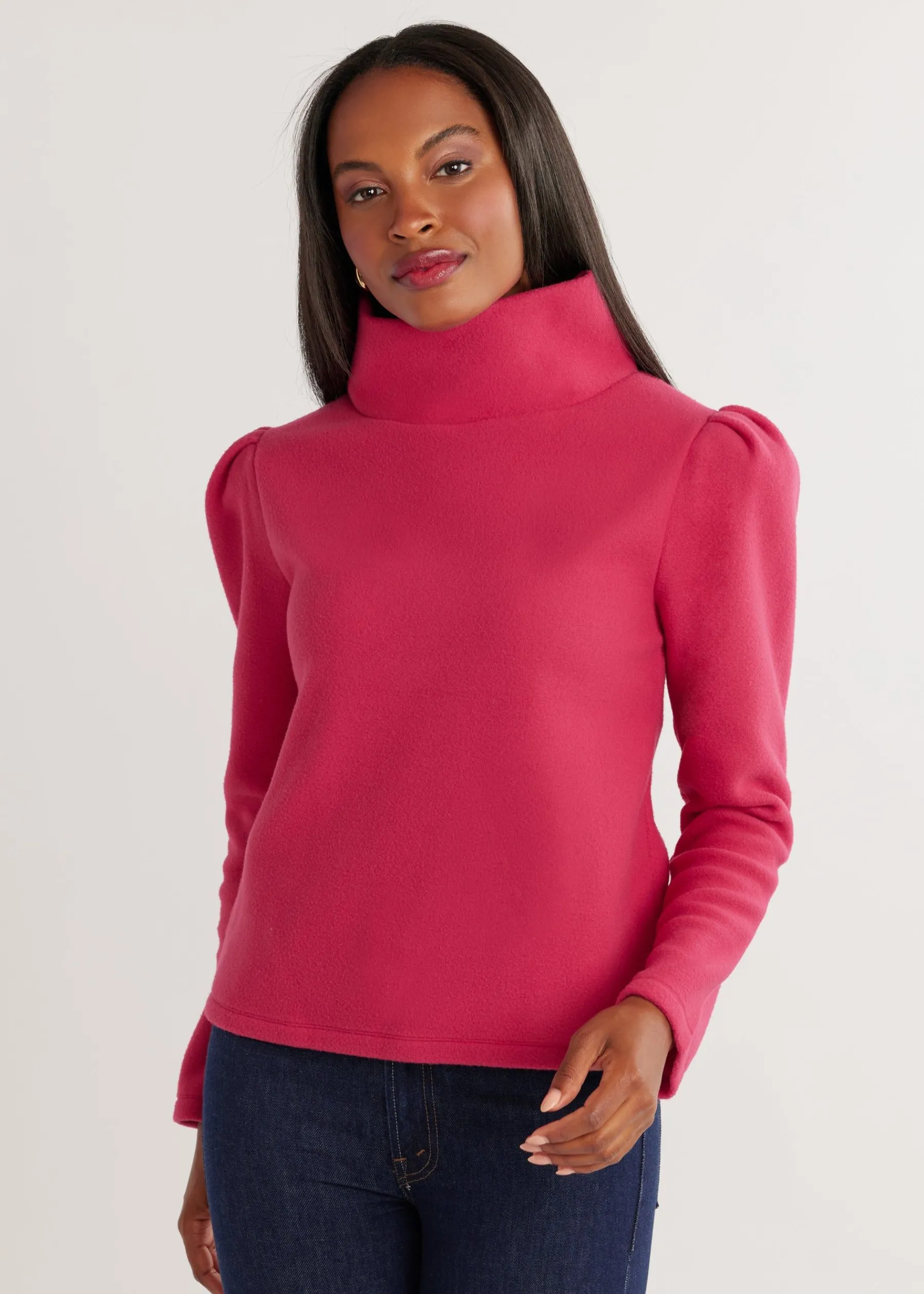 Palmer Puff Sleeve Turtleneck-Dudley Stephens Hot